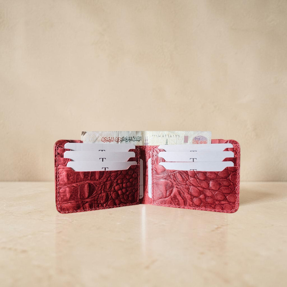 T-Wallet Croco leather