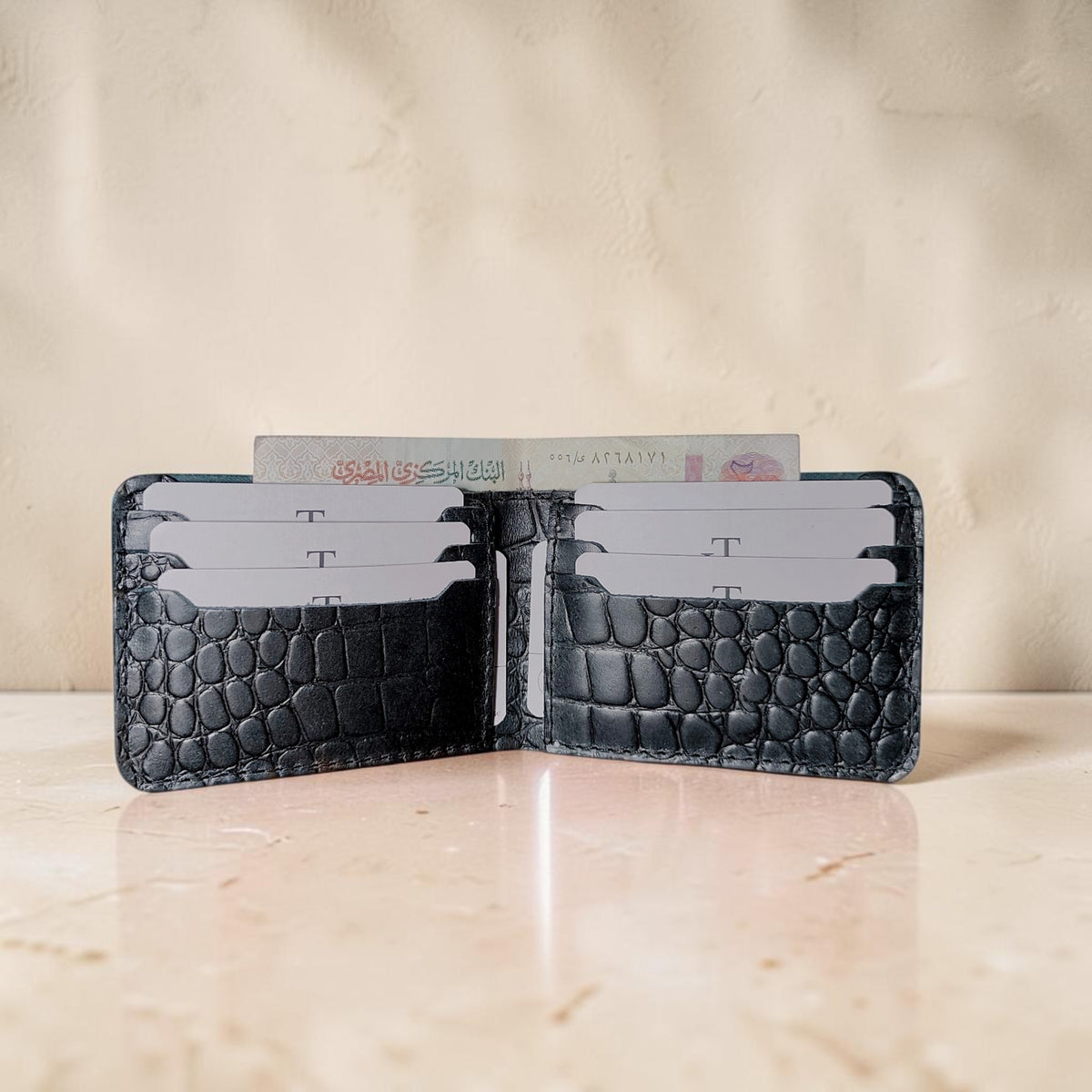 T-Wallet Croco leather
