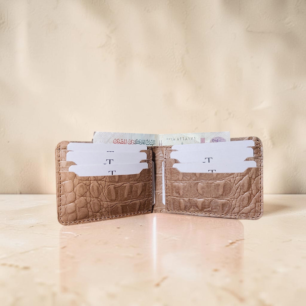 T-Wallet Croco leather