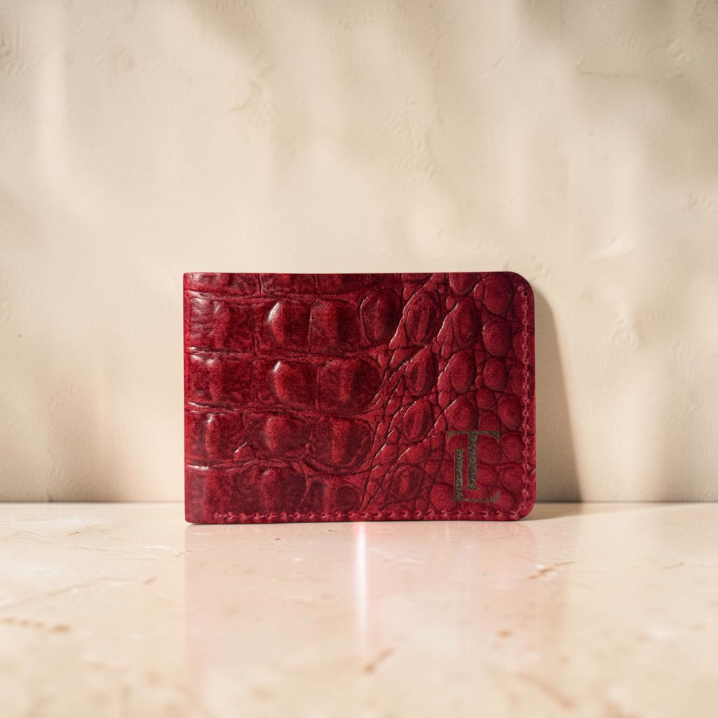 T-Wallet Croco leather